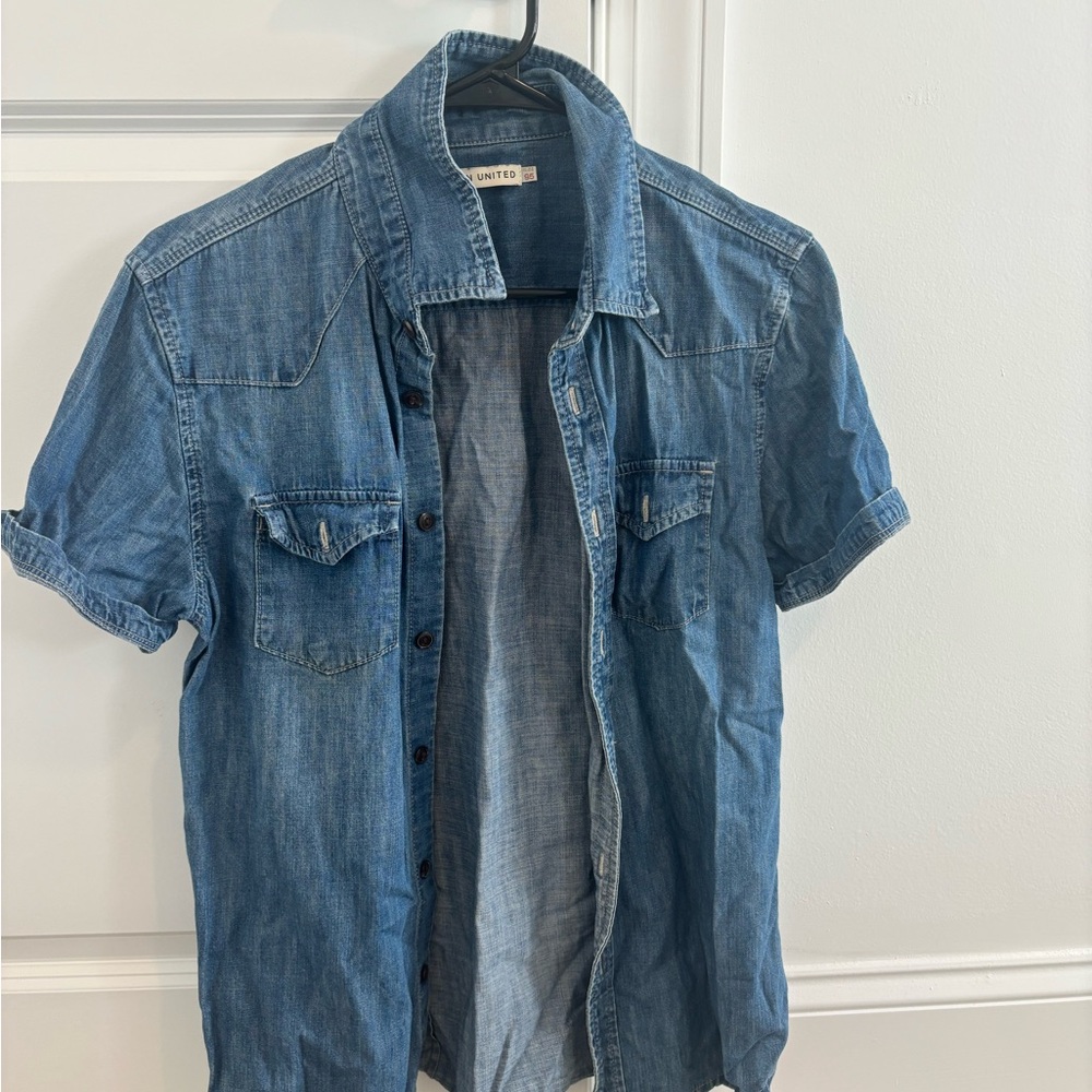 Denim Short Sleeve Shirt